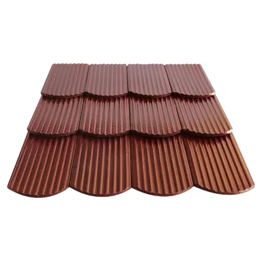 [TFEVI1530CL] TEJA FRANCESA ESTRIADA VINO 15X30 CMS CERAMICA LEONESA